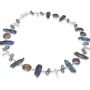 Cleo Modern Pearl Necklace With Sterling Silver Focal Beads, thumbnail 10 of 12