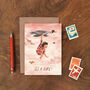 New Baby Girl Stork Card, thumbnail 1 of 2
