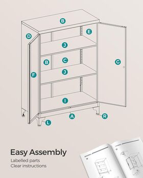 File Cabinet Lockable Multipurpose Garage Steel Storage, 7 of 7