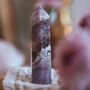 Amethyst Crystal Healing Tower Point For Calm, thumbnail 2 of 5