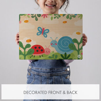 Personalised Secret Garden Wooden Name Puzzle Plus, 2 of 5