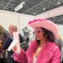 Hot Pink And White Fur Cowboy Hat, thumbnail 6 of 7