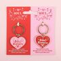 Soul Sisters Heart Best Friends Keyring Or Bag Charm Set, thumbnail 2 of 3