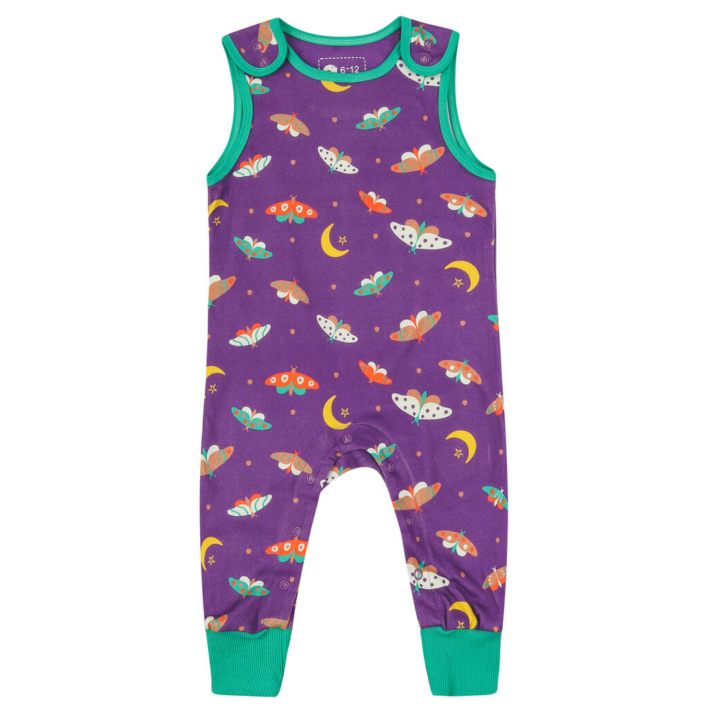 Moonlight Moth Dungarees For Kids