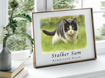 Personalised Watercolour Pet Portrait Custom Dog, Cat, Animal Art, 4 of 6