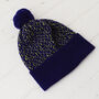 Lambswool Knitted Scatter Pom Pom Hat, thumbnail 10 of 12