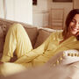 Yellow And Cream Striped Pyjama Sleep Pants, thumbnail 2 of 3