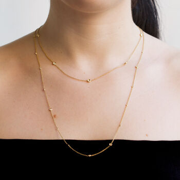 18 Ct. Yellow Gold Chain Set With White Diamonds, 2 of 7