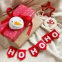 Personalised Red Felt Christmas Bunting Christmas Words, thumbnail 1 of 3