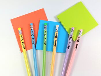 Custom Name Pencil In Pastels, School Name Hb Pencil, 2 of 11