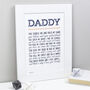 Why I Love You Daddy Poem Print, thumbnail 1 of 7