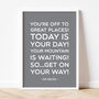 Dr Seuss 'Oh The Places You'll Go' Quote Print, thumbnail 12 of 12