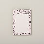 A6 I Love Lists Notepad, Dalmatian Spot Animal Print, thumbnail 8 of 10