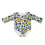 Leopard Print Baby Bodysuit 100% Organic Cotton Unisex, thumbnail 3 of 3