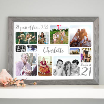 Personalised 21st Birthday Photo Collage, 9 of 12