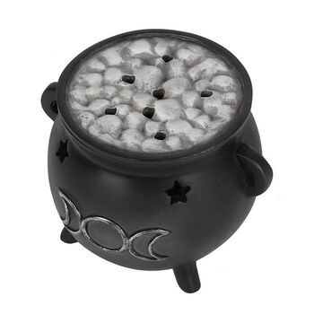 Triple Moon Cauldron Incense Cone Holder, 3 of 4