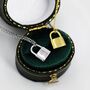 Sterling Silver Padlock Pendant Necklace, thumbnail 3 of 12