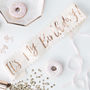 Rose Gold Foiled Birthday Party Paper Sash, thumbnail 1 of 3