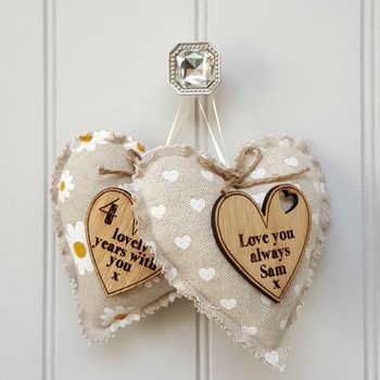 Engagement Fabric Heart With Message, 9 of 12