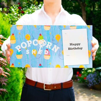 'Happy Birthday' Gourmet Popcorn Letterbox Gift, 3 of 5