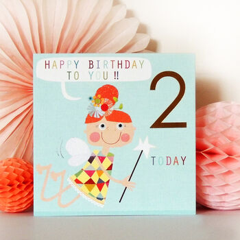 Copper Foiled Fairy 2nd Birthday Card, 5 of 6