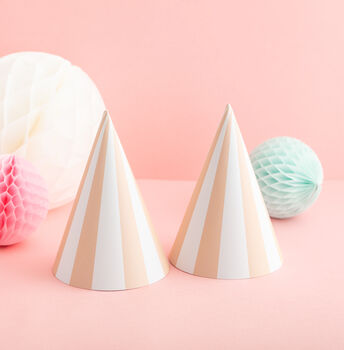 Pastel Stripy Party Hats, 3 of 5
