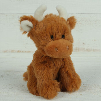 Personalised Scottish Highland Brown Cow, Gift Boxed, 6 of 10