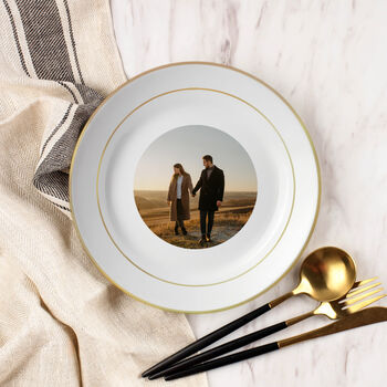 Personalised Golden Rim Photo Plate, 2 of 5