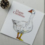 Goose And Turkey Christmas Card Set, thumbnail 3 of 3