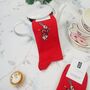 Alice's Adventures In Wonderland Men Socks White Rabbit, thumbnail 1 of 4