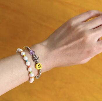 Smiley Face Beaded Bracelet, 2 of 3