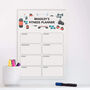 Personalised Acrylic Weekly Fitness Planner – Pink Or Blue, thumbnail 2 of 2
