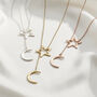 Personalised Moon And Star Lariat Necklace, thumbnail 3 of 12