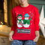 Funny Oasis Christmas Jumper, thumbnail 4 of 9