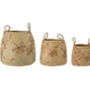 Floral Print Seagrass Baskets, thumbnail 1 of 3