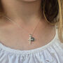 Children's Personalised Baptism Christening Or Holy Communion Sterling Silver Cross Necklace Gift, thumbnail 2 of 7