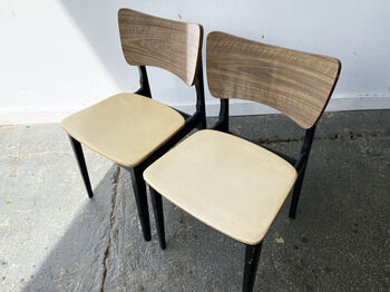 Pair Of Mid Century Vintage Retro Dining Chairs, 12 of 12