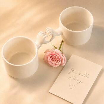Heart Gesture Handmade Cup Set Of Two, 5 of 6