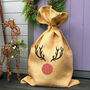Sparkly Reindeer Christmas Sack, thumbnail 1 of 2