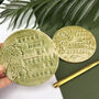 Green Round Nanny Ceramic Coaster, thumbnail 2 of 12
