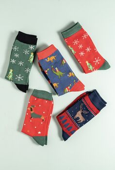 Men’s Christmas Bamboo Socks, 5 of 5