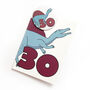 Number 30 Dinosaur Card And Badge Set, thumbnail 1 of 4