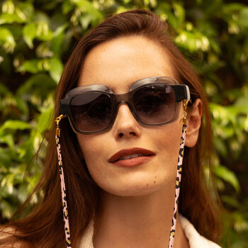 Laura Pink Leopard Glasses Chain, 2 of 5