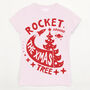 Rocket Around The Christmas Tree Women's T Shirt, thumbnail 5 of 7
