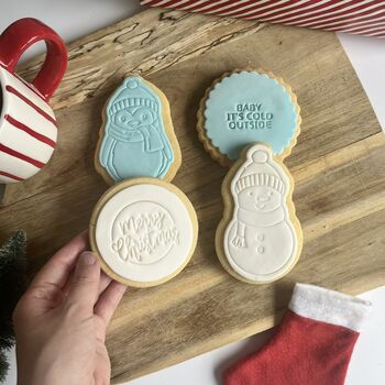 Cold Outside Christmas Cookie Gift Box, 2 of 2