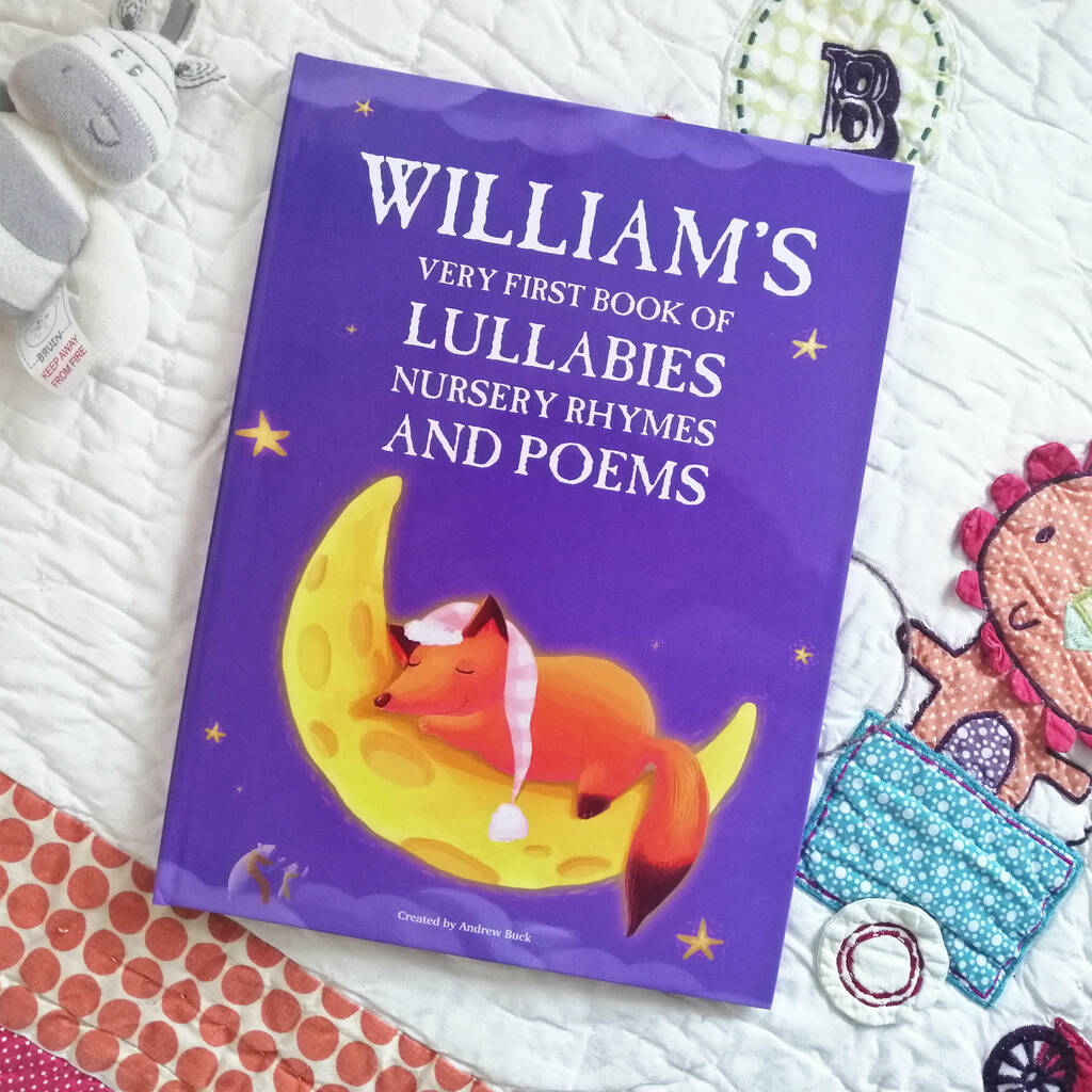 nursery rhymes and personalised lullabies book by my magic name