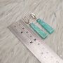 Gemstone Amazonite Silver Earrings, thumbnail 4 of 6