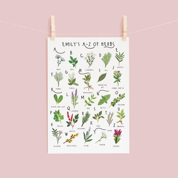 The A To Z Of Herbs Print, 2 of 6