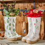 Personalised Patterned Welly Planters Gift Set, thumbnail 1 of 6