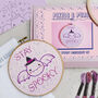 Stay Spooky Halloween Bat Embroidery Kit, thumbnail 2 of 5
